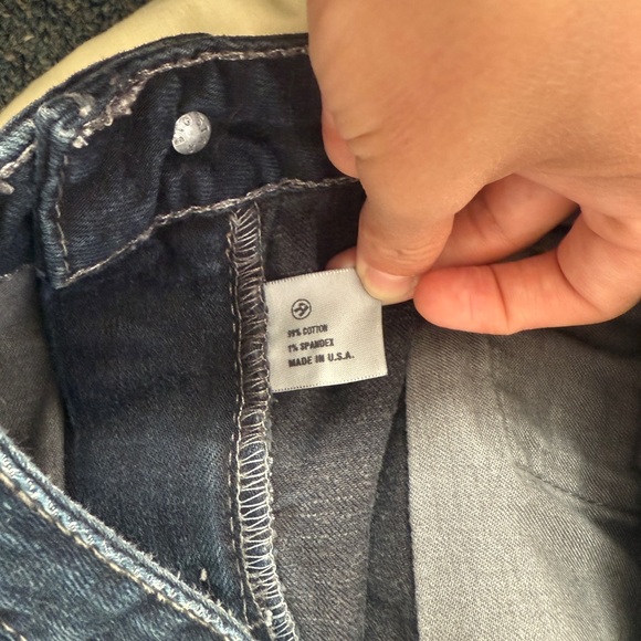 Size 32 Big Star Dark Wash Denim Skirt length 12 inches - Picture 4 of 8